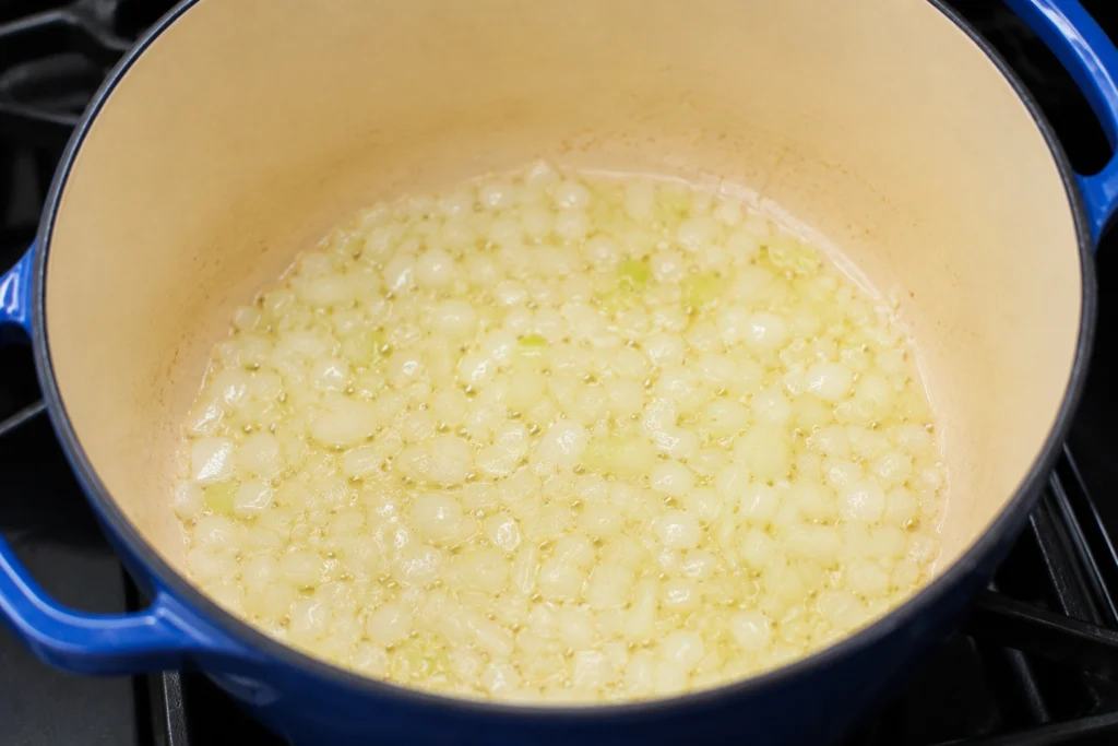 Sautéing Onions for Potato Soup
