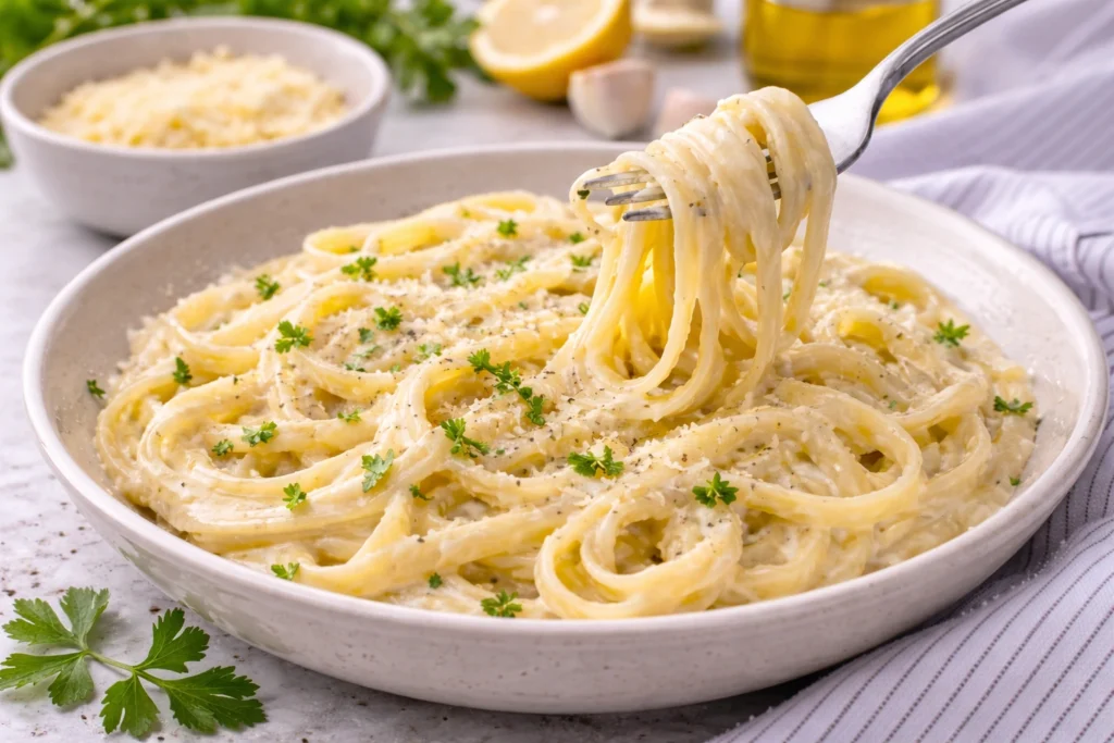 alfredo sauce without cream creamy pasta dish