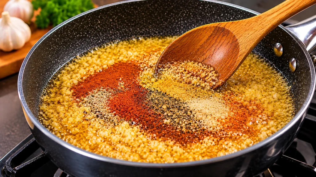 Adding Seasonings to the Sauce