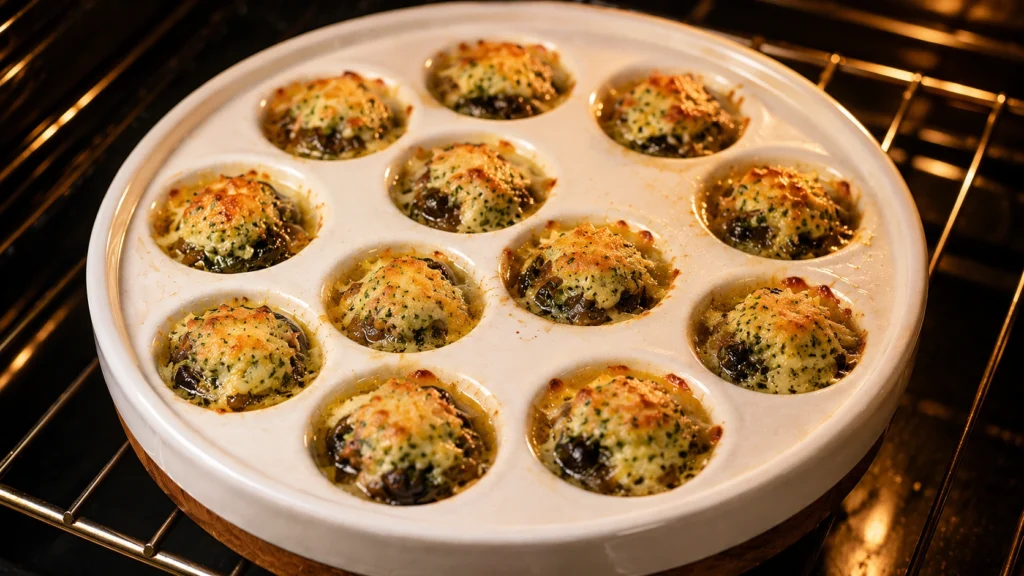Baking Escargot Until Golden
