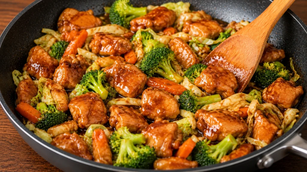 Combining Chicken and Vegetables