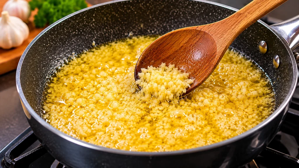 Cooking Garlic in Butter