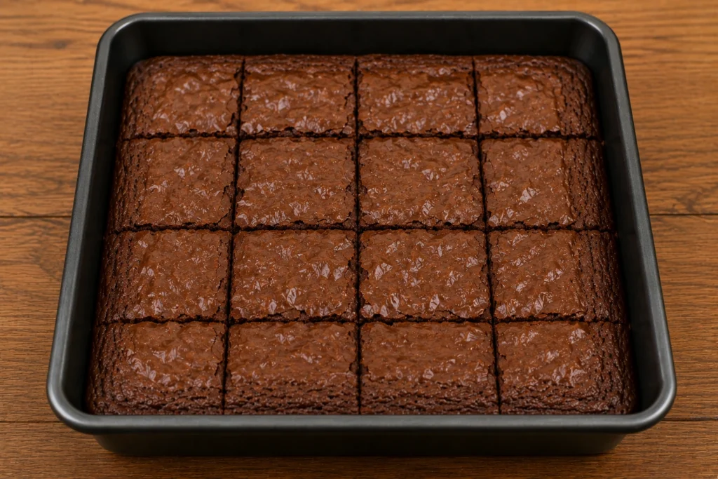 Cooling and Slicing Brownies