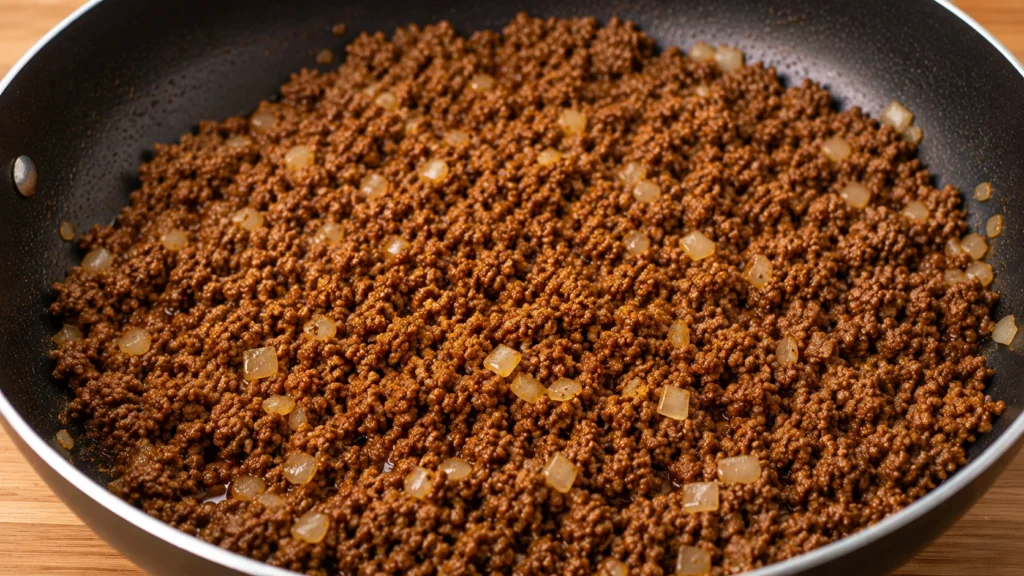 Cooling the Beef Filling