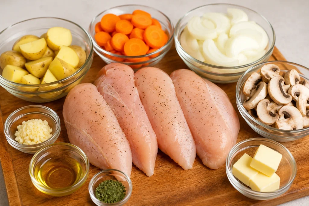 Cracker Barrel Campfire Chicken Recipe Step 1 Prepare Ingredients