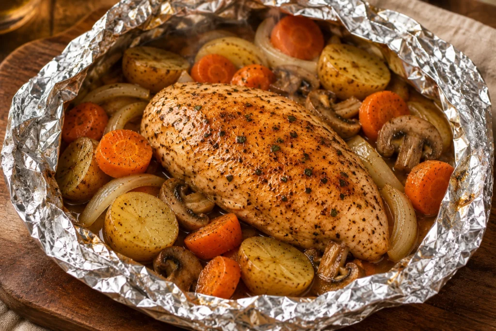 Cracker Barrel Campfire Chicken Recipe Step 6 Rest and Serve
