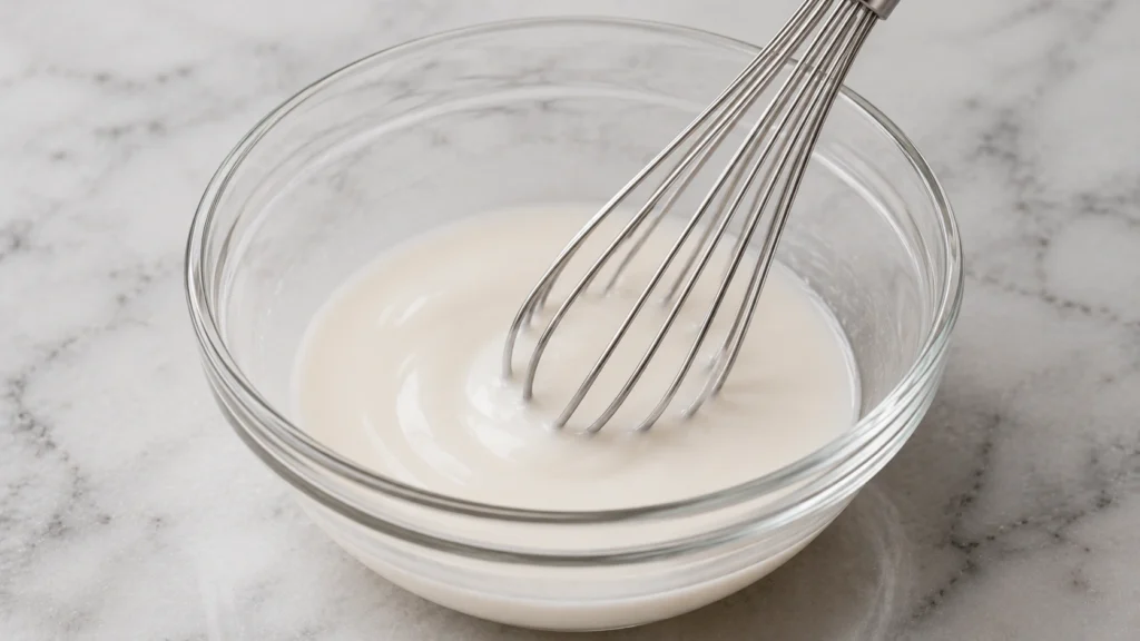 Preparing Cornstarch Slurry