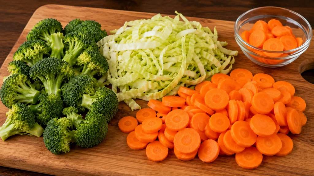Preparing Fresh Vegetables