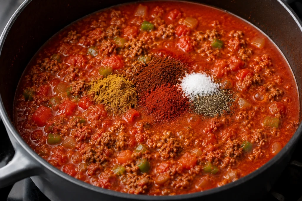 Seasoning the Runza Chili