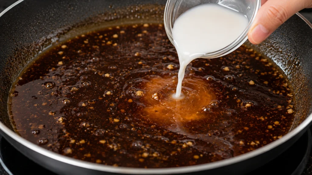 Thickening the Teriyaki Sauce