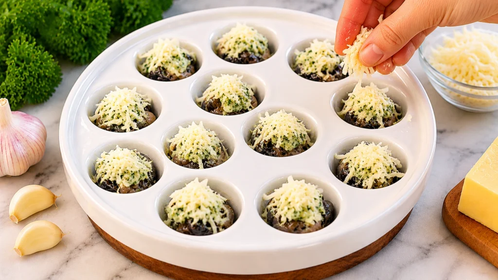 Topping Escargot with Cheese