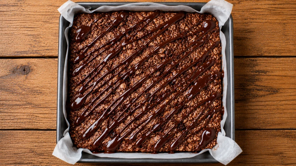 Add the Chocolate Drizzle