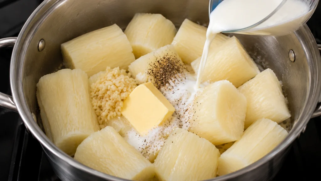Adding Butter and Seasonings
