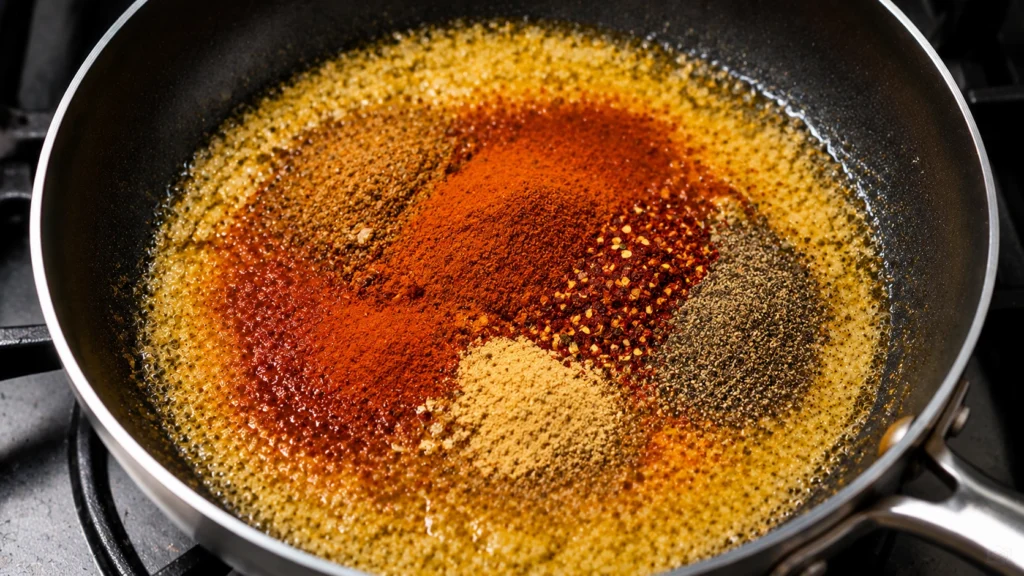 Adding Cajun Seasonings and Spices