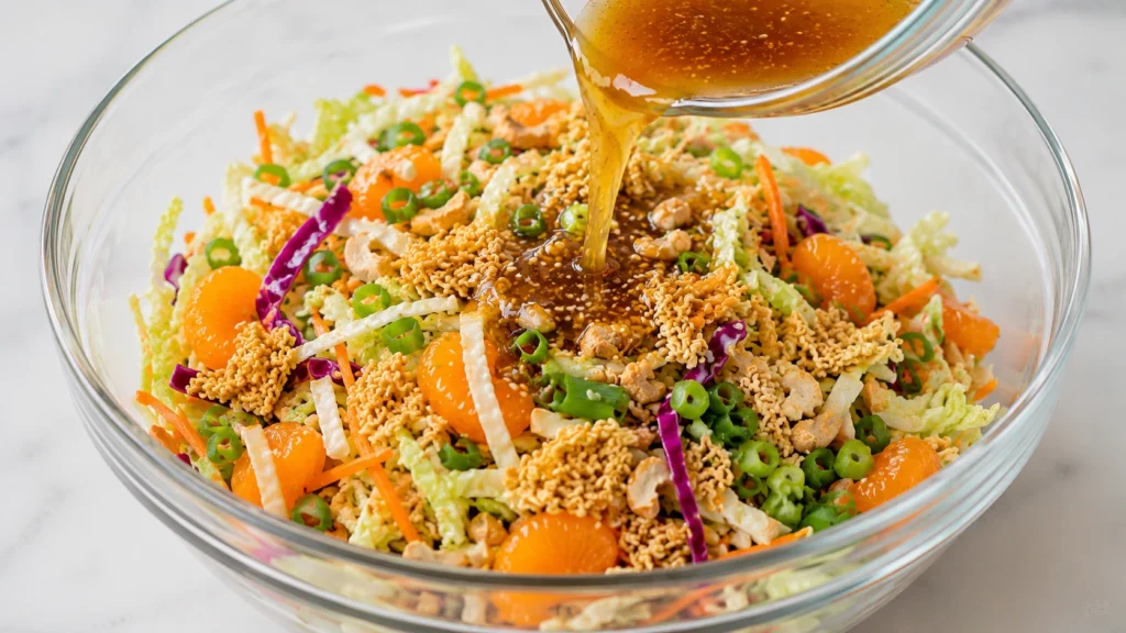 Adding Dressing to the Salad