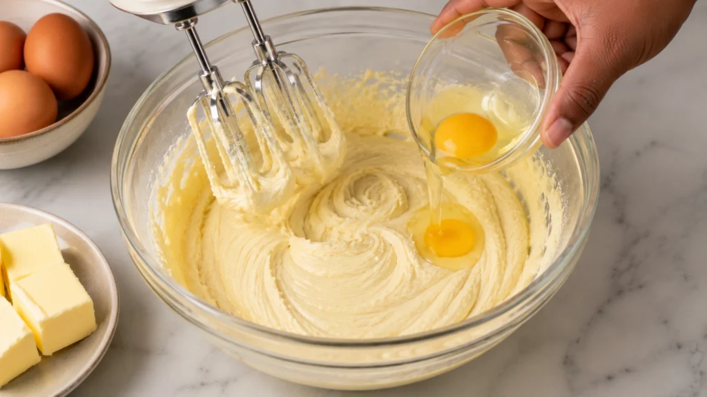 Adding Eggs to the Batter