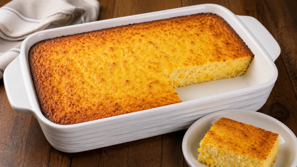 Cooling and Serving the Corn Pudding