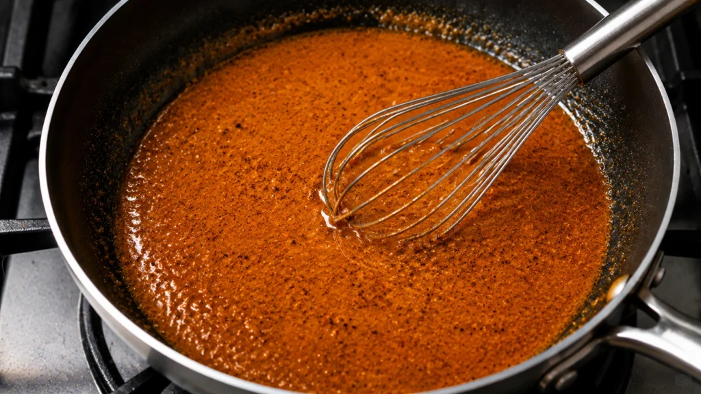 Mixing Lemon Juice and Worcestershire Sauce