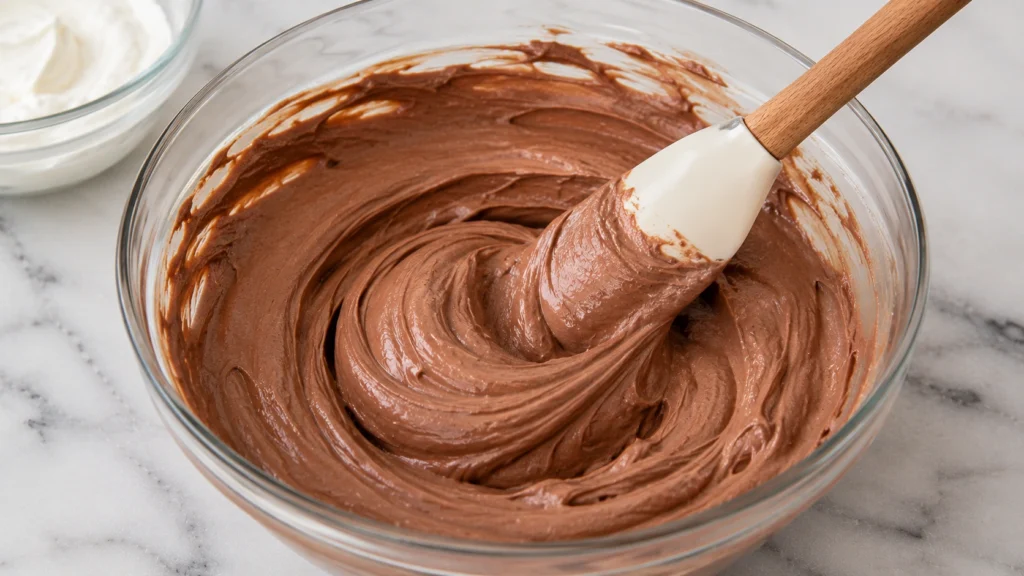 Mixing the Chocolate Filling