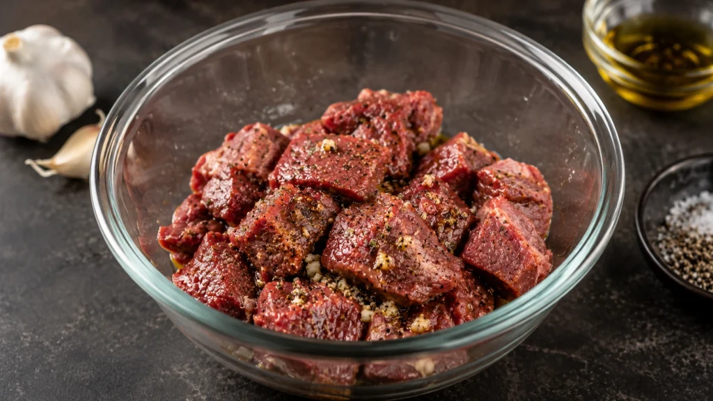 Preparing and Seasoning Steak for the Bowl