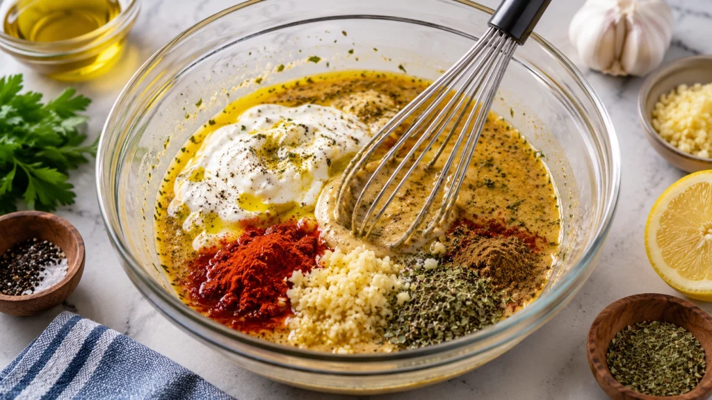 Preparing the Luna Grill Chicken Marinade