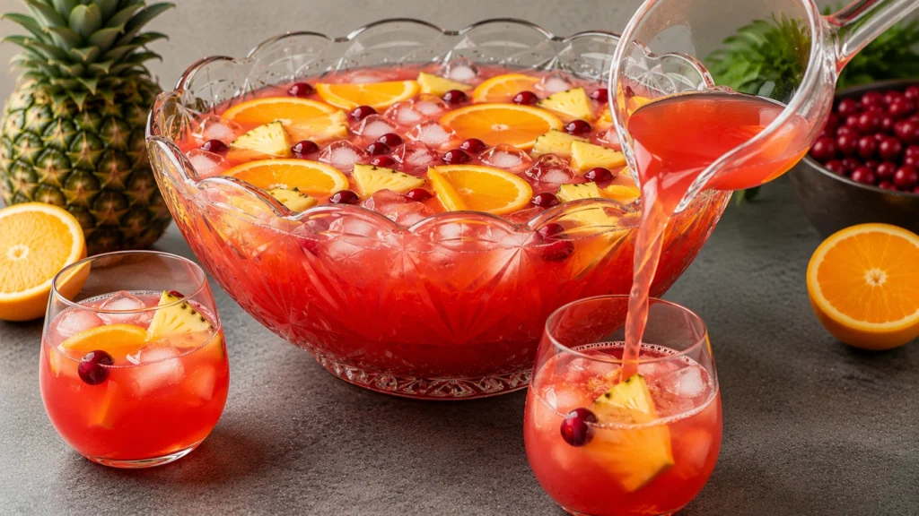 Serving Tito’s Punch Over Ice