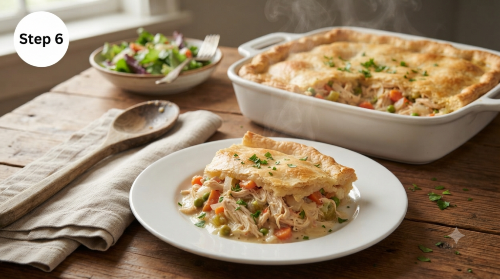 Chicken Pot Pie Casserole Recipe Step (2)