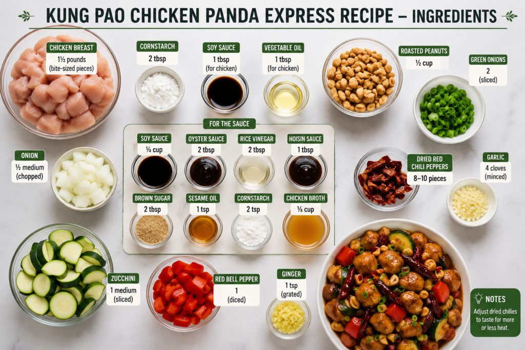 Kung Pao Chicken Panda Express Recipe Ingredients