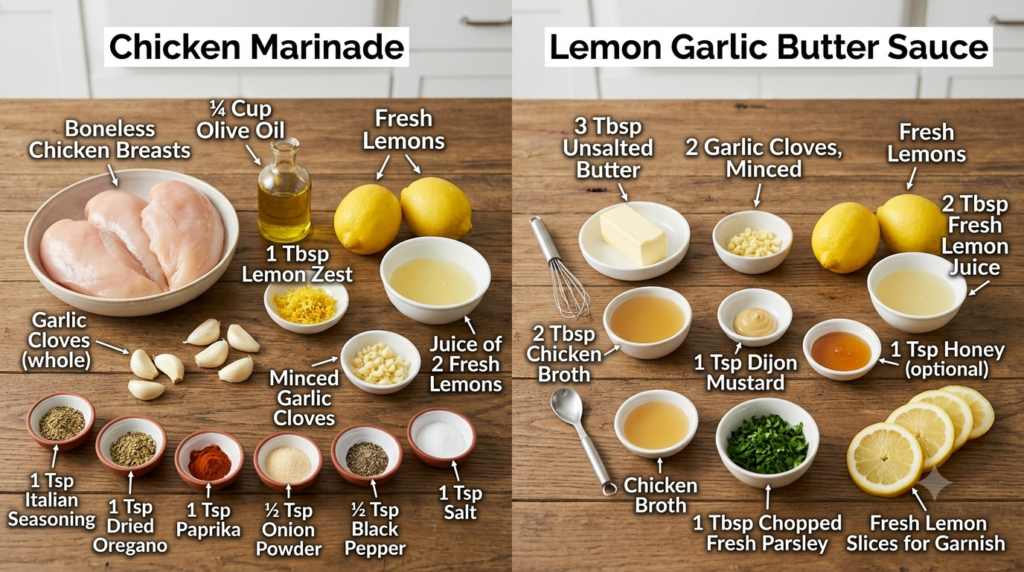 Lemon Garlic Chicken Longhorn Recipe Ingredients