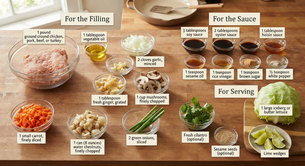 San Choy Bow Recipe Ingredients