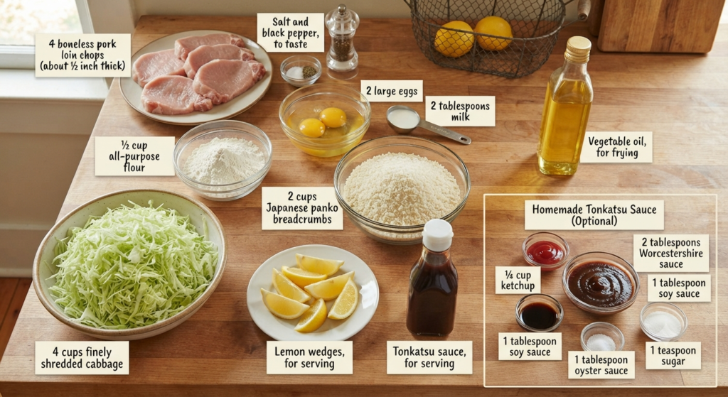 Tonkatsu Recipe Ingredients