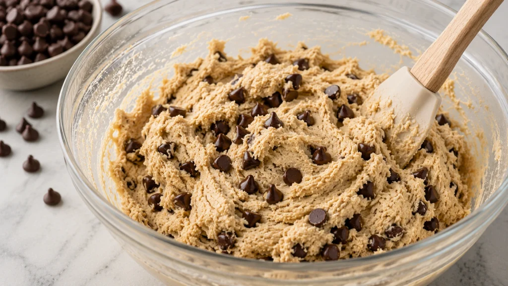 fold-guittard-chocolate-chips-into-cookie-dough