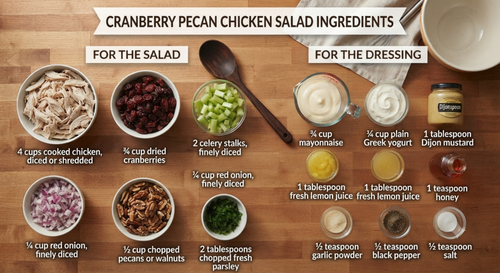 Cranberry Chicken Salad Recipe Ingredients