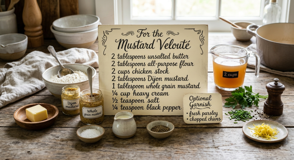 Mustard Velouté Recipe