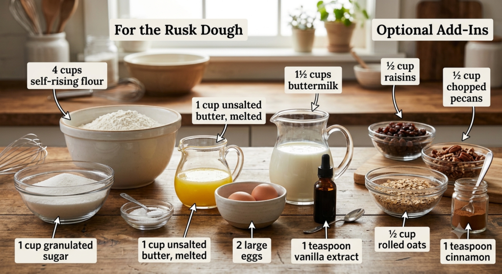 Ouma Rusks Recipe Ingredients
