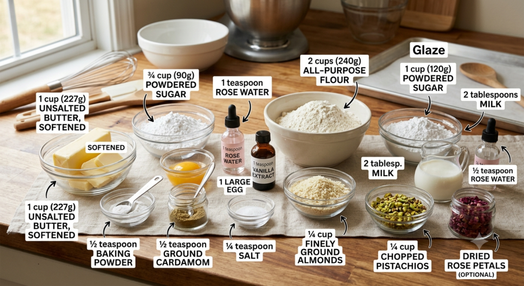 Persian Love Cookies Recipe Ingredients