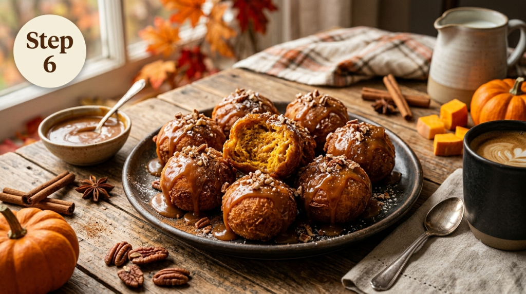 Pumpkin Fritters with Caramel Sauce Recipe Steps (2)