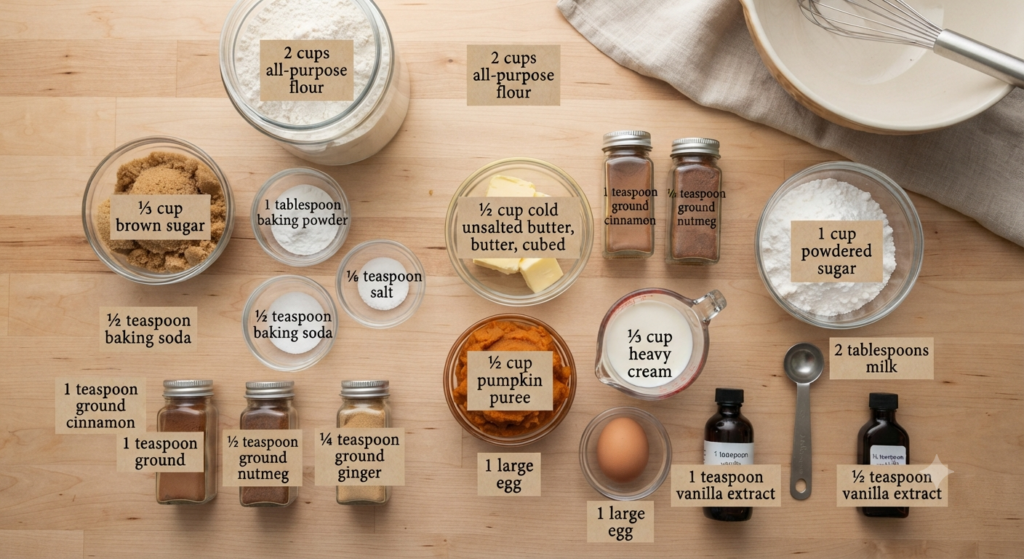 Pumpkin Scone Recipe Ingredients