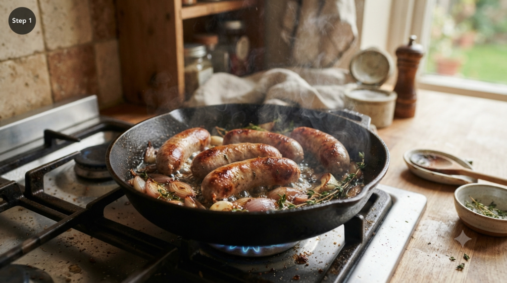 Slow Cooker Curried Sausages Recipe Steps (1)