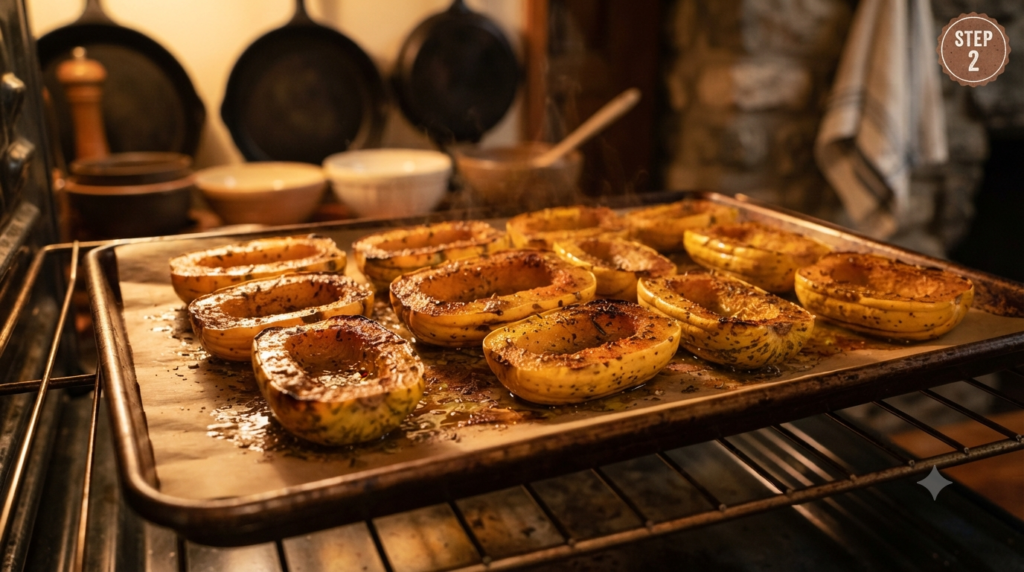 Stuffed Delicata Squash Recipe Steps (4)