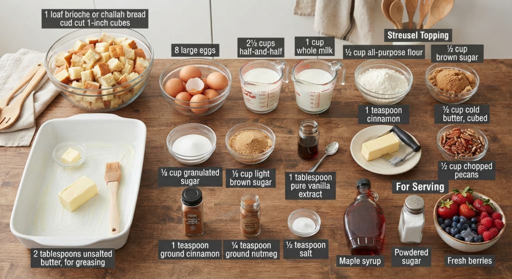 Barefoot Contessa Baked French Toast Casserole Recipe Ingredients