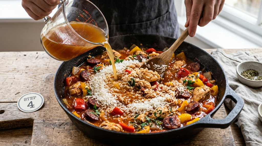 Chicken and Chorizo Jambalaya Recipe Step (2)