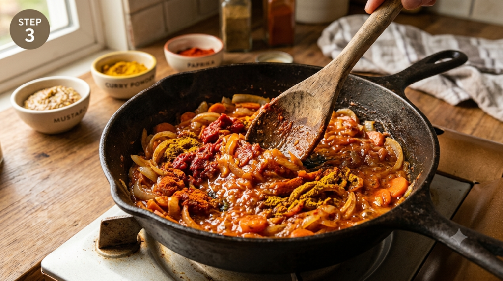 Devilled Sausages Recipe Step (2)