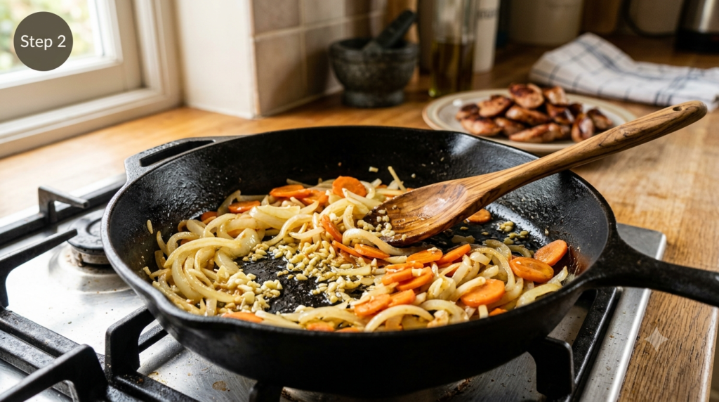 Devilled Sausages Recipe Step (2)