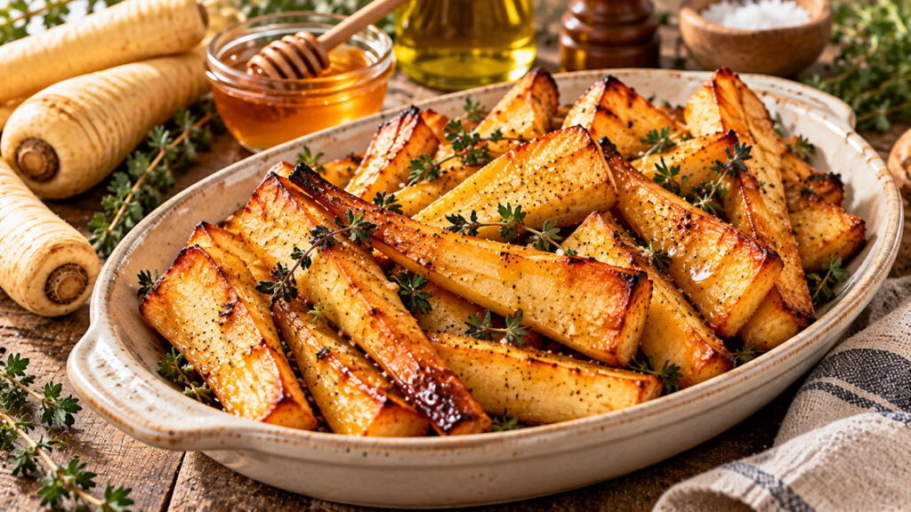 Honey Roast Parsnips Recipe
