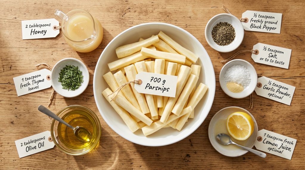 Honey Roast Parsnips Recipe Ingredients