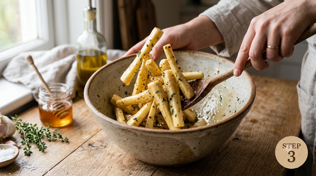 Honey Roast Parsnips Recipe Step (2)