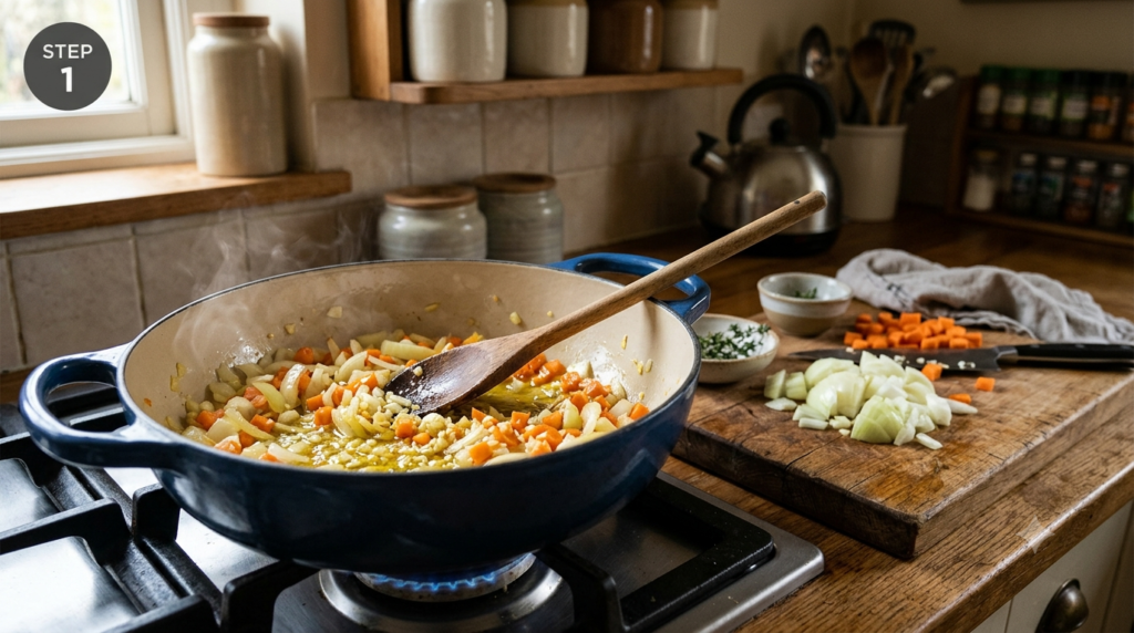 Mince and Dumplings Recipe Step (1)