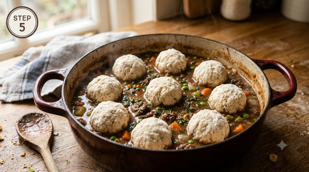 Mince and Dumplings Recipe Step (3)