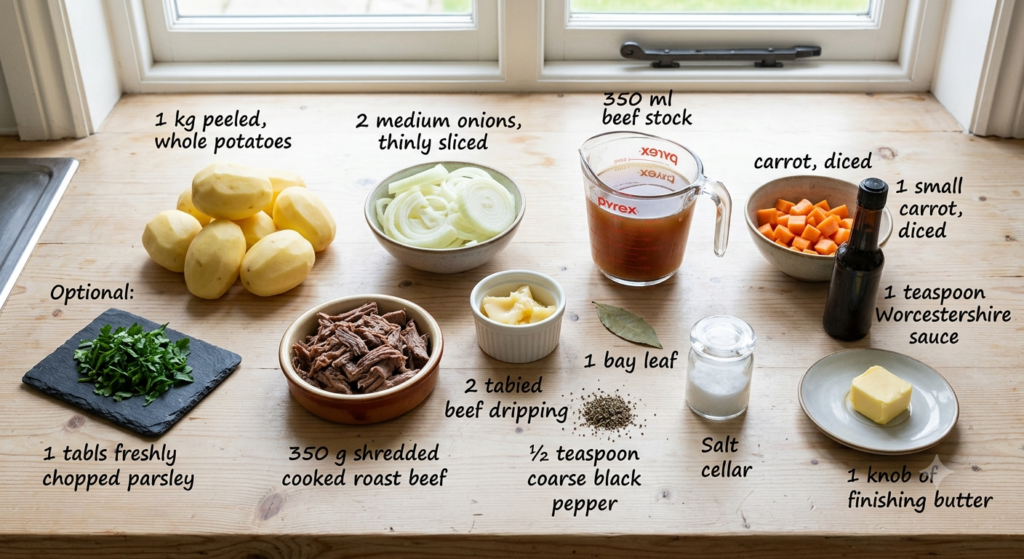 Scottish Stovies Recipe Ingredients